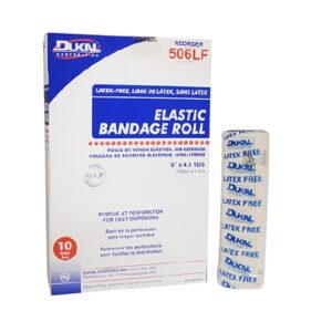 Elastic Bandage Dukal 6 Inch X 4-1/2 Yard Clip Detached Closure Tan NonSterile Standard Compression