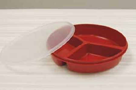 Plate Redware Red Reusable 9 Inch Diameter