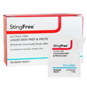 Skin Barrier Wipe StingFree Alcohol-Free Liquid Skin Prep & Shield Hexamethyldisiloxane / Decamethylcyclopentasiloxane Individual Packet NonSterile