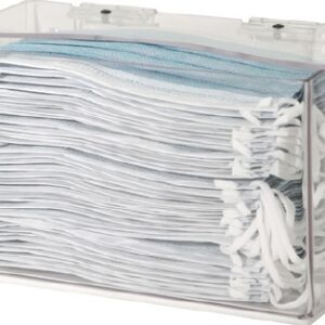 PPE Dispenser BOWMAN Wall Mount 1-Box Capacity Clear 4-1/4 X 5 X 8-1/4 Inch PETG Plastic