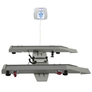 Wheelchair Scale Health O Meter LCD Display 800 lbs. / 363 kg Capacity Gray AC Adapter / Battery Operated