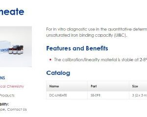 Linearity Set DC-Lineate Unsaturated Iron Binding Capacity (UIBC) 3 X 2 X 5 mL