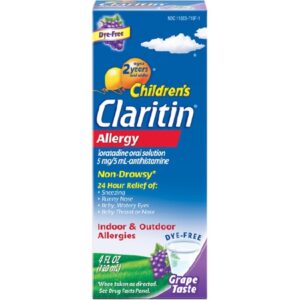 Children’s Allergy Relief Children’s Claritin 5 mg / 5 mL Strength Syrup 4 oz.