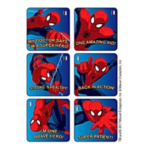 Kids Love Stickers 90 per Roll Spider-Man Strong n Healthy Sticker 2-1/2 Inch