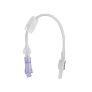 IV Extension Set Needle-Free Port Standard Bore 8 Inch Tubing Without Filter