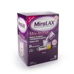 Laxative MiraLAX Powder 24 per Box 17 Gram Strength Polyethylene Glycol 3350