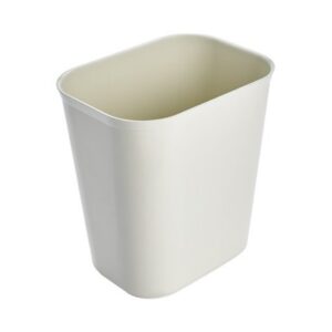 Fire-Resistant Trash Can Rubbermaid 14 Quart / 3.5 gal. Beige Thermoset Polyester Rectangular