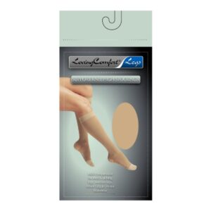 Compression Stocking Loving Comfort Knee High 2X-Large Beige Open Toe