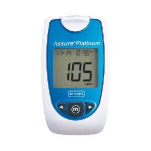 Blood Glucose Meter Assure Platinum 7 Second Results Stores up to 500 Results No Coding Required