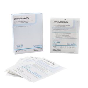 Silver Alginate Dressing DermaGinate/ Ag 4 X 5 Inch Rectangle Sterile