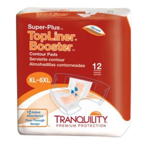 Booster Pad Tranquility Top Liner Contour 14 X 32 Inch Heavy Absorbency Super Absorbent Core One Size Fits Most