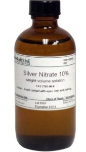 Histology Reagent Silver Nitrate ACS Grade 10% 4 oz.