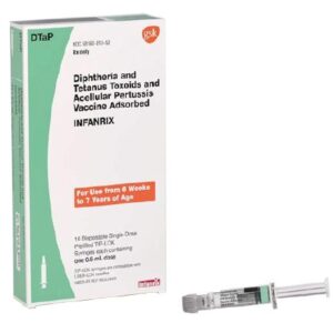 Infanrix Diphtheria and Tetanus Toxoids and Acellular Pertussis Vaccine, Adsorbed 25 Lf – 10 Lf – 25 mcg / 0.5 mL Injection 0.5 mL