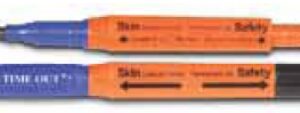 Skin Marking Kit with Sleeve Time Out 4-in-1 Gentian Violet-Free / Permanent Black Ink Sterile Triangular Barrel Dual Tip, Regular / Chiseled Tip