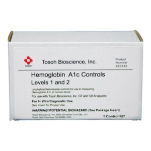 Diabetes Management Test Control Set Hemoglobin A1c (HbA1c) Level 1, 2 2 X 4 X 0.25