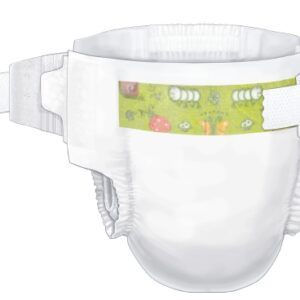 Unisex Baby Diaper Cardinal Health Wings Size 3 / Medium Disposable Heavy Absorbency