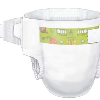 Unisex Baby Diaper Cardinal Health Wings Size 2 / Small / Medium Disposable Heavy Absorbency