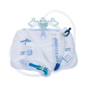Urinary Drain Bag Medline Anti-Reflux Valve Sterile 2,000 mL Vinyl