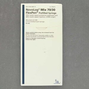 NovoLog Mix 70/30 FlexPen Insulin Aspart Protamine / Insulin Aspart 70 U – 30 U / mL Injection 3 mL