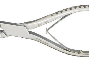 Bone Cutting Forceps Miltex Liston 5-1/2 Inch Length OR / Surgical Grade German Stainless Steel NonSterile NonLocking Plier Handle Curved Cutting Beak Tips