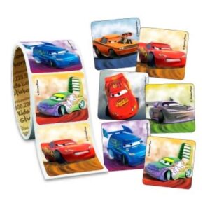 Value Stickers 100 per Roll Disney Cars Value Sticker 1-5/8 Inch