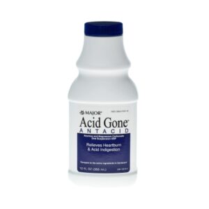 Antacid Acid Gone 358 mg – 95 mg Strength Oral Suspension 12 oz.