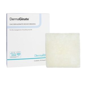 Alginate Dressing DermaGinate 2 X 2 Inch Square