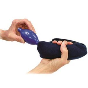 Hand Contracture Orthosis ComfySplints Hand Air Roll Inflatable Terry Cloth Left or Right Hand Navy Blue One Size Fits Most