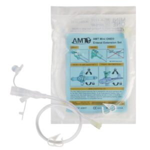 Right Angle Connector with Y-Port Adapter Mini ONE 12 Inch, Clear