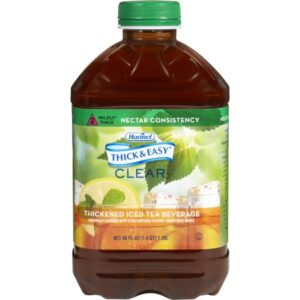 Thickened Beverage Thick & Easy 46 oz. Bottle Iced Tea Flavor Liquid IDDSI Level 2 Mildly Thick