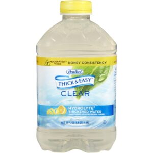 Thickened Water Thick & Easy Hydrolyte 46 oz. Bottle Lemon Flavor Liquid IDDSI Level 3 Moderately Thick/Liquidized
