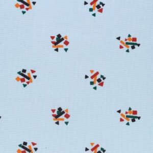 Patient Exam Gown Large Kaleidoscope Blue Print Reusable