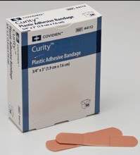 Adhesive Strip Curity 3/4 X 3 Inch Plastic Rectangle Tan Sterile