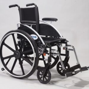 Lightweight Wheelchair drive Viper Dual Axle Desk Length Arm Swing-Away Footrest Black Upholstery 12 Inch Seat Width Pediatric 250 lbs. Weight Capacity