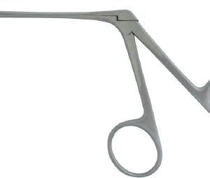Alligator Forceps BR Surgical Hartmann-Noyes 3 Inch Length Floor / Office Grade Pakistani Stainless Steel NonSterile Finger Ring Handle Angled Serrated Tips