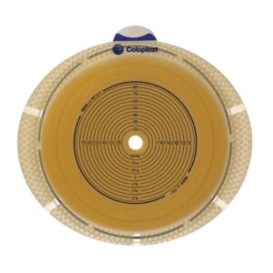 Ostomy Barrier Sensura Flex Trim to Fit, Standard Wear Double Layer Adhesive 90 mm Flange Gray Code System 3/8 to 3-1/2 Inch Opening