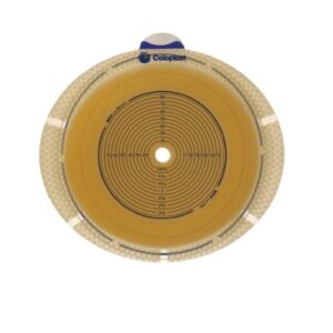 Ostomy Barrier SenSura Flex Xpro Trim to Fit, Extended Wear Double Layer Adhesive 35 mm Flange Green Code System 5/8 to 7/8 Inch Opening