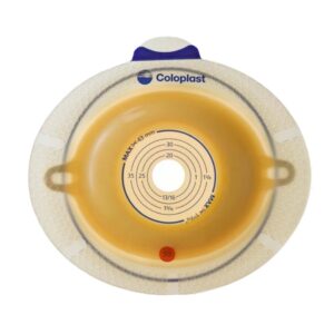 Ostomy Barrier SenSura Flex Xpro Trim to Fit, Extended Wear Double Layer Adhesive 50 mm Flange Red Code System 5/8 to 1-5/16 Inch Opening