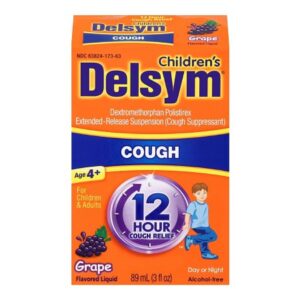 Children’s Cold and Cough Relief Delsym 30 mg / 5 mL Strength Liquid 3 oz.