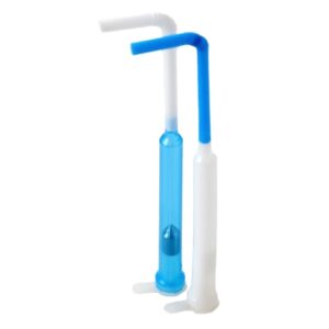 Thick and Thin Liquid Straw SafeStraw White / Blue