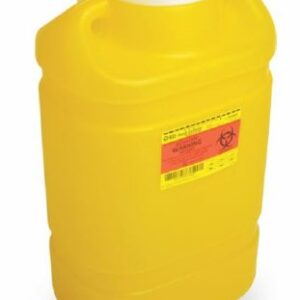Chemotherapy Waste Container BD Yellow Base 12 H X 10-1/2 W X 7-1/2 D Inch Vertical Entry 3 Gallon