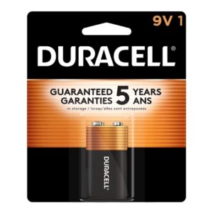 Alkaline Battery Duracell Coppertop 9V Cell 9V Disposable 1 Pack