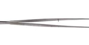 Dressing Forceps V. Mueller Gerald 7 Inch Length OR / Surgical Grade German Stainless Steel NonSterile NonLocking Thumb Handle Straight Delicate, Serrated Tips