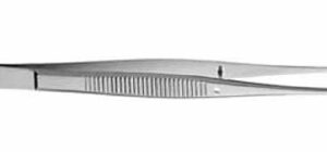 Dressing Forceps V. Mueller Semken 4-7/8 Inch Length OR / Surgical Grade German Stainless Steel NonSterile NonLocking Thumb Handle Straight Delicate, Serrated Tips