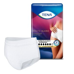 Female Adult Absorbent Underwear TENA Women Super Plus Pull On with Tear Away Seams Large Disposable Heavy Absorbency