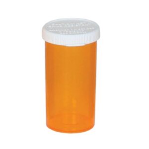 Prescription Vial Ezydose Push & Turn 6 DRAM Amber