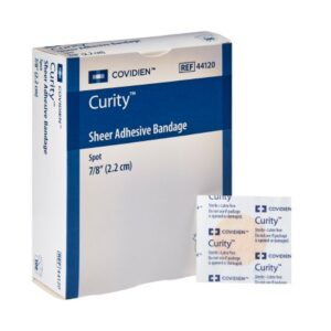 Adhesive Spot Bandage Curity 7/8 Inch Plastic Round Sheer Sterile