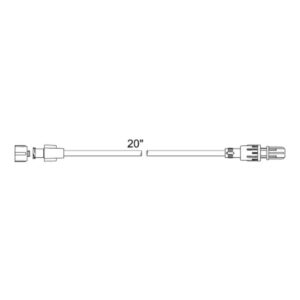 IV Extension Set Medex Standard Bore 21 Inch Tubing Without Filter Sterile