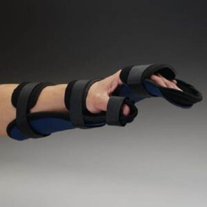 Functional Resting Hand Orthosis Rolyan Kydex Kydex Thermoplastic / Volara Left Hand Black Large