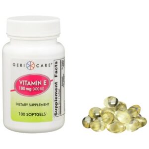 Vitamin Supplement Geri-Care Vitamin E 400 IU Strength Softgel 100 per Bottle
